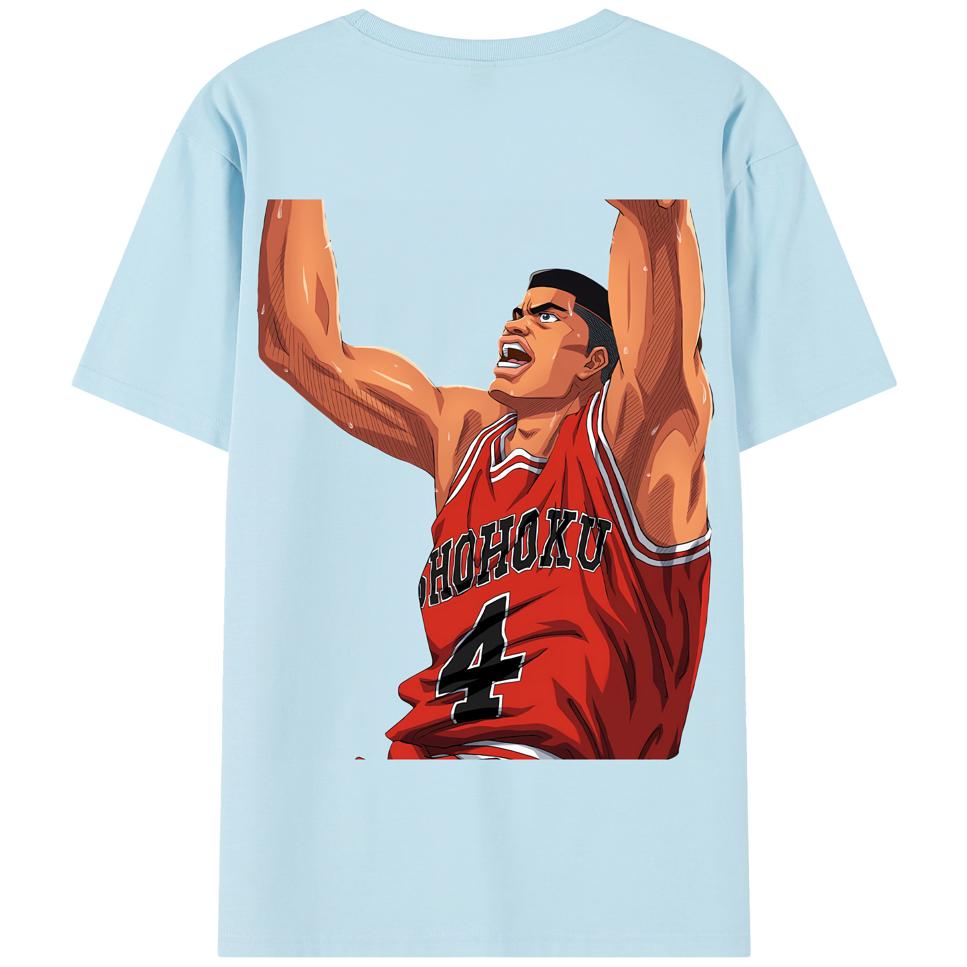 SLAM DUNK／スラムダンク 綿100％半袖Tシャツ（背面プリント）
